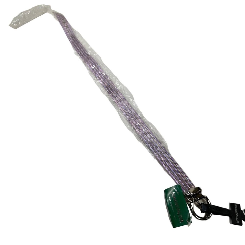 Magicolor Women's Sz Medium E-Belt Purple Glitter Adjustable Size New With Tags